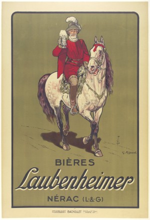 Bieres Laubenheimer beer beverage alcohol poster
